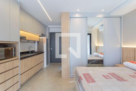 Sala/Quarto de kitnet/studio para alugar com 1 quarto, 31m² em Indianópolis, São Paulo