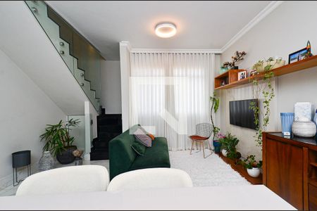 Sala de estar de apartamento à venda com 3 quartos, 136m² em Nova Vista, Belo Horizonte