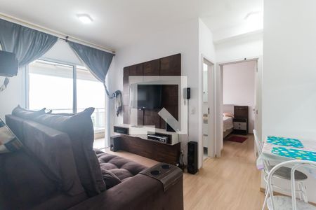 Sala/Sala de Jantar de apartamento para alugar com 1 quarto, 49m² em Vila Mogilar, Mogi das Cruzes