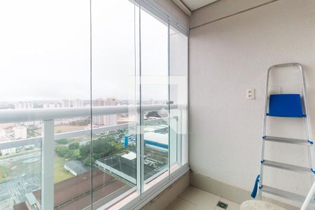 Varanda da Sala de apartamento para alugar com 1 quarto, 49m² em Vila Mogilar, Mogi das Cruzes