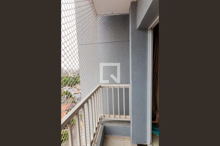 Varanda da Sala de apartamento à venda com 2 quartos, 52m² em Vila Príncipe de Gales, Santo André