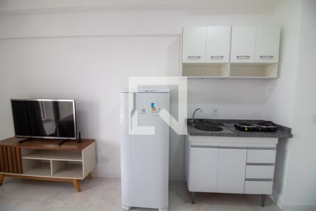 Cozinha de kitnet/studio para alugar com 1 quarto, 24m² em Santo Amaro, São Paulo