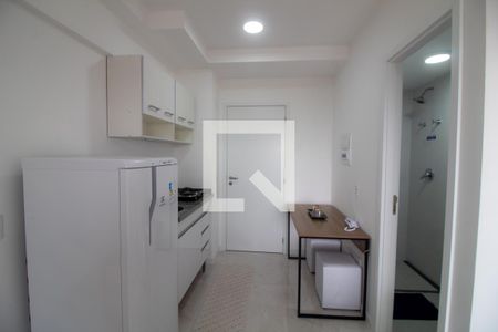 Cozinha de kitnet/studio para alugar com 1 quarto, 24m² em Santo Amaro, São Paulo