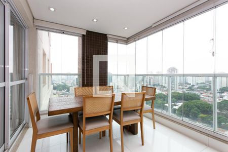 Varanda gourmet de apartamento à venda com 3 quartos, 157m² em Cidade Mãe do Céu, São Paulo