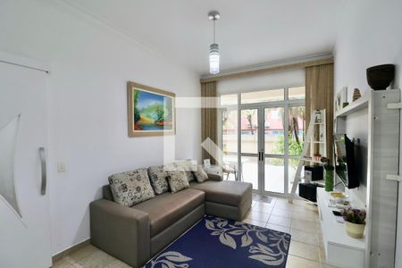 Sala de apartamento para alugar com 1 quarto, 68m² em Jardim Tres Marias, Guarujá