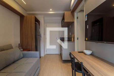 Sala/Cozinha de kitnet/studio para alugar com 1 quarto, 27m² em Vila Nova Conceição, São Paulo