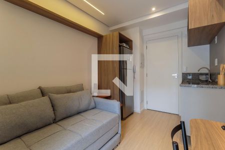 Sala/Cozinha de kitnet/studio para alugar com 1 quarto, 27m² em Vila Nova Conceição, São Paulo