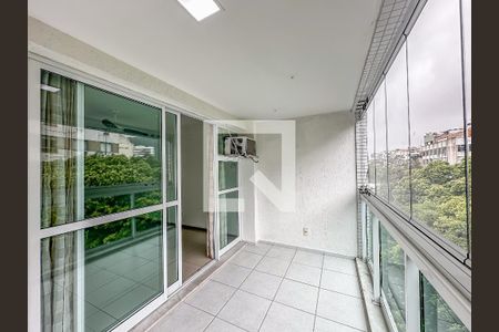 Varanda da Sala de apartamento para alugar com 3 quartos, 103m² em Humaitá, Rio de Janeiro
