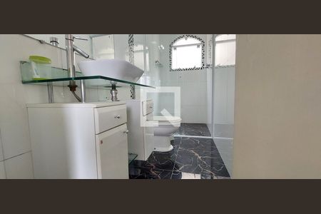 Banheiro Quarto 1suíte de apartamento à venda com 3 quartos, 103m² em Campestre, Santo André