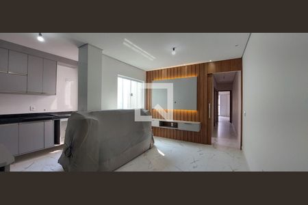 Sala de apartamento para alugar com 3 quartos, 85m² em Vila Pires, Santo André