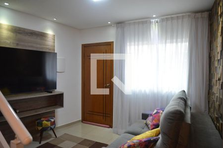 Sala de casa para alugar com 2 quartos, 75m² em Vila Helena, Santo André