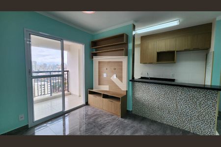 Sala de apartamento para alugar com 2 quartos, 63m² em Marapé, Santos