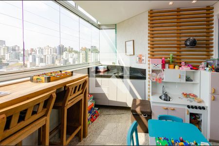 Varanda de apartamento à venda com 3 quartos, 105m² em Buritis, Belo Horizonte