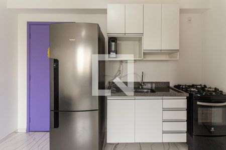 Cozinha de apartamento à venda com 1 quarto, 26m² em Vila Buarque, São Paulo