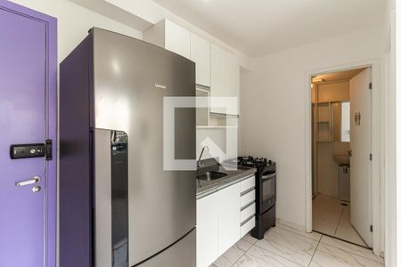 Cozinha de apartamento à venda com 1 quarto, 26m² em Vila Buarque, São Paulo