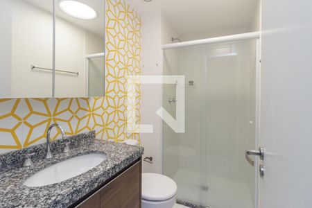 Banheiro de kitnet/studio à venda com 1 quarto, 27m² em Campos Elíseos, São Paulo