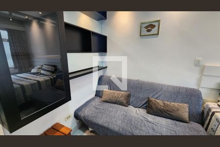 Detalhe Sala de kitnet/studio para alugar com 1 quarto, 33m² em Ponta da Praia, Santos