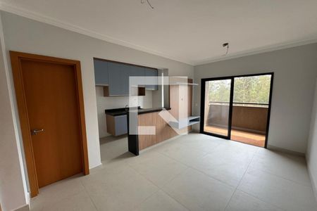 Sala de apartamento para alugar com 1 quarto, 45m² em Jardim Recreio, Ribeirão Preto