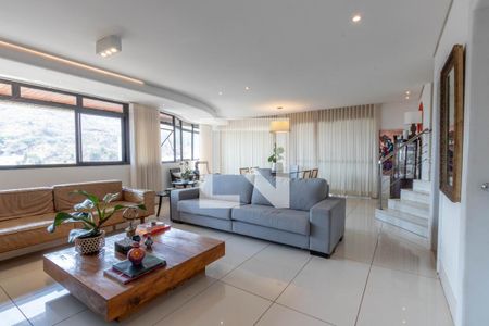 Sala de apartamento à venda com 4 quartos, 275m² em Sion, Belo Horizonte