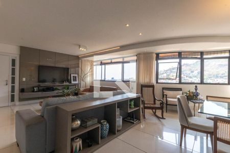 Sala de apartamento à venda com 4 quartos, 275m² em Sion, Belo Horizonte