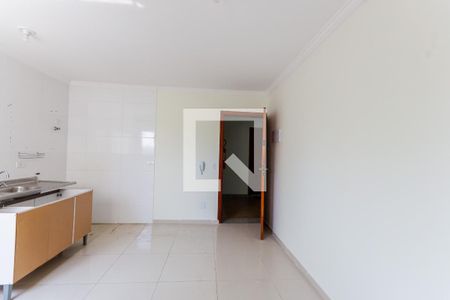 Sala e Cozinha de apartamento à venda com 2 quartos, 58m² em Parque das Nações, Santo André