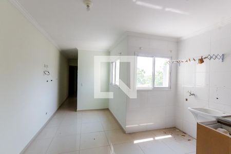 Sala e Cozinha de apartamento à venda com 2 quartos, 58m² em Parque das Nações, Santo André