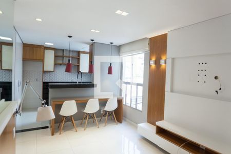 sala de apartamento para alugar com 2 quartos, 47m² em Santa Maria, Contagem