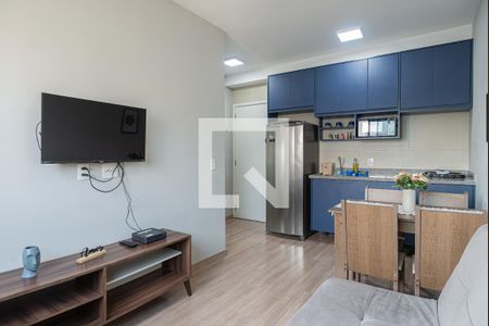 Sala / Cozinha de apartamento à venda com 1 quarto, 25m² em Bela Vista, São Paulo