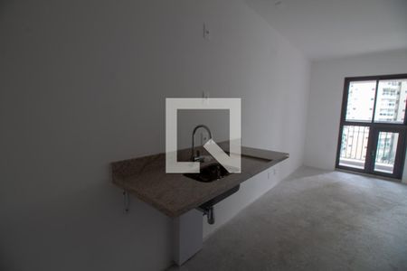 Cozinha de kitnet/studio à venda com 1 quarto, 24m² em Brooklin Paulista, São Paulo