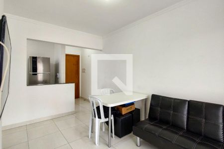 Sala de apartamento para alugar com 1 quarto, 45m² em Aviação, Praia Grande