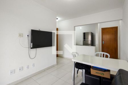 Sala de apartamento para alugar com 1 quarto, 45m² em Aviação, Praia Grande