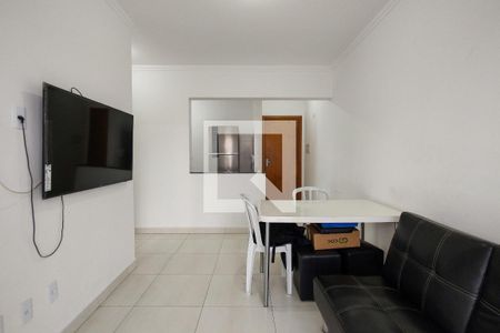 Sala de apartamento para alugar com 1 quarto, 45m² em Aviação, Praia Grande