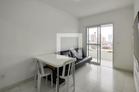 Sala de apartamento para alugar com 1 quarto, 45m² em Aviação, Praia Grande