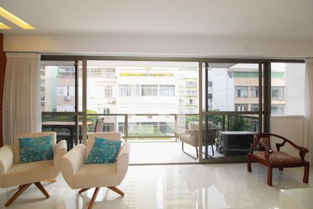 Varanda da Sala de apartamento à venda com 3 quartos, 136m² em Ipanema, Rio de Janeiro