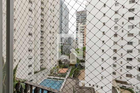 Vista da Sala de apartamento à venda com 2 quartos, 75m² em Jardim das Acacias, São Paulo