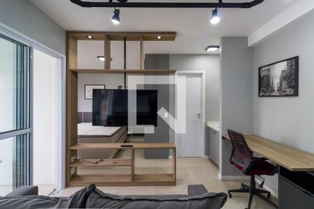 Sala de apartamento para alugar com 1 quarto, 38m² em Vila Andrade, São Paulo