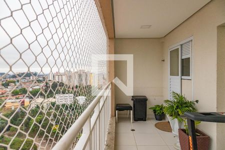 Varanda da sala de apartamento à venda com 3 quartos, 156m² em Centro, Diadema