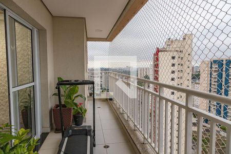 Varanda da sala de apartamento à venda com 3 quartos, 156m² em Centro, Diadema