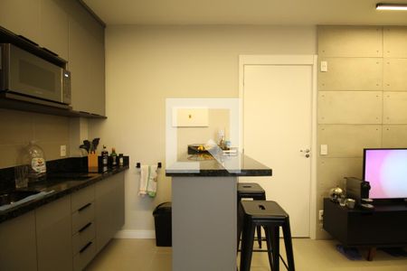 Cozinha de kitnet/studio para alugar com 1 quarto, 28m² em Jardim Panorama, São Paulo