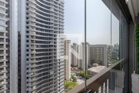 Varanda de apartamento para alugar com 1 quarto, 25m² em Brooklin Paulista, São Paulo