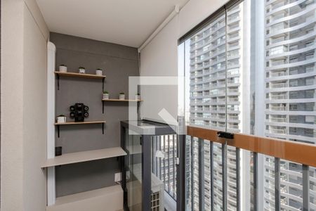 Varanda de apartamento para alugar com 1 quarto, 25m² em Brooklin Paulista, São Paulo