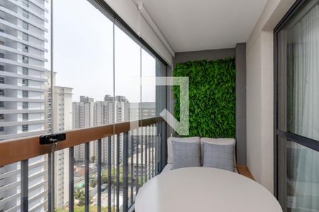 Varanda de apartamento para alugar com 1 quarto, 25m² em Brooklin Paulista, São Paulo