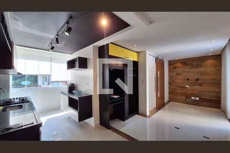 Sala  de apartamento para alugar com 1 quarto, 50m² em Canto do Forte, Praia Grande