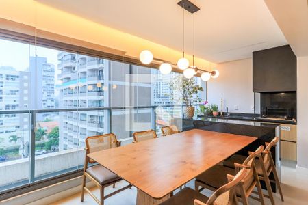 Varanda Gourmet de apartamento à venda com 2 quartos, 101m² em Jardim das Acacias, São Paulo