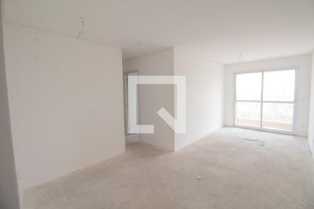 Sala de apartamento à venda com 3 quartos, 78m² em Vila Alzira, Santo André