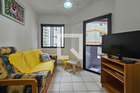 sala de apartamento para alugar com 2 quartos, 84m² em Jardim Asturias, Guarujá