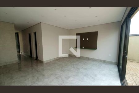 Sala de casa de condomínio para alugar com 3 quartos, 140m² em Parque Brasil 500, Paulínia