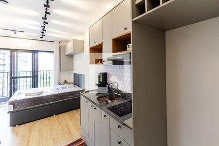 Studio de kitnet/studio para alugar com 1 quarto, 24m² em Indianópolis, São Paulo