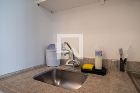 Cozinha  de kitnet/studio à venda com 0 quarto, 21m² em Consolação, São Paulo