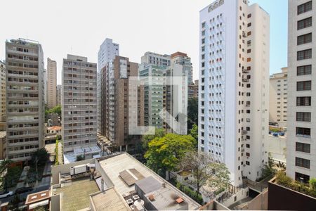 Vista da Sala de apartamento para alugar com 2 quartos, 122m² em Cerqueira César, São Paulo